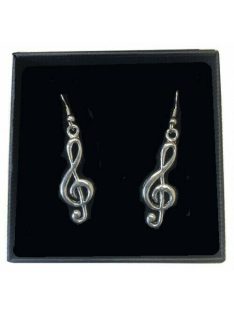 Fülbevaló - violinkulcsos